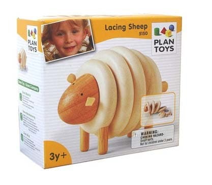 Деревянная пирамидка овечка Plan toys 9