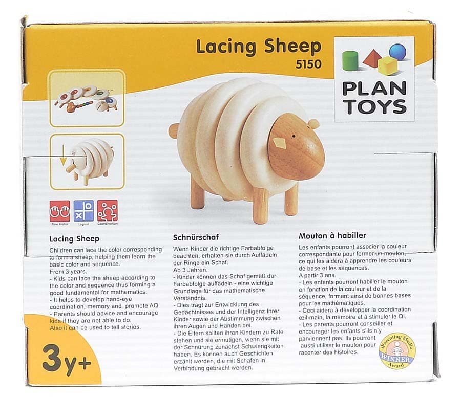 Деревянная пирамидка овечка Plan toys 10