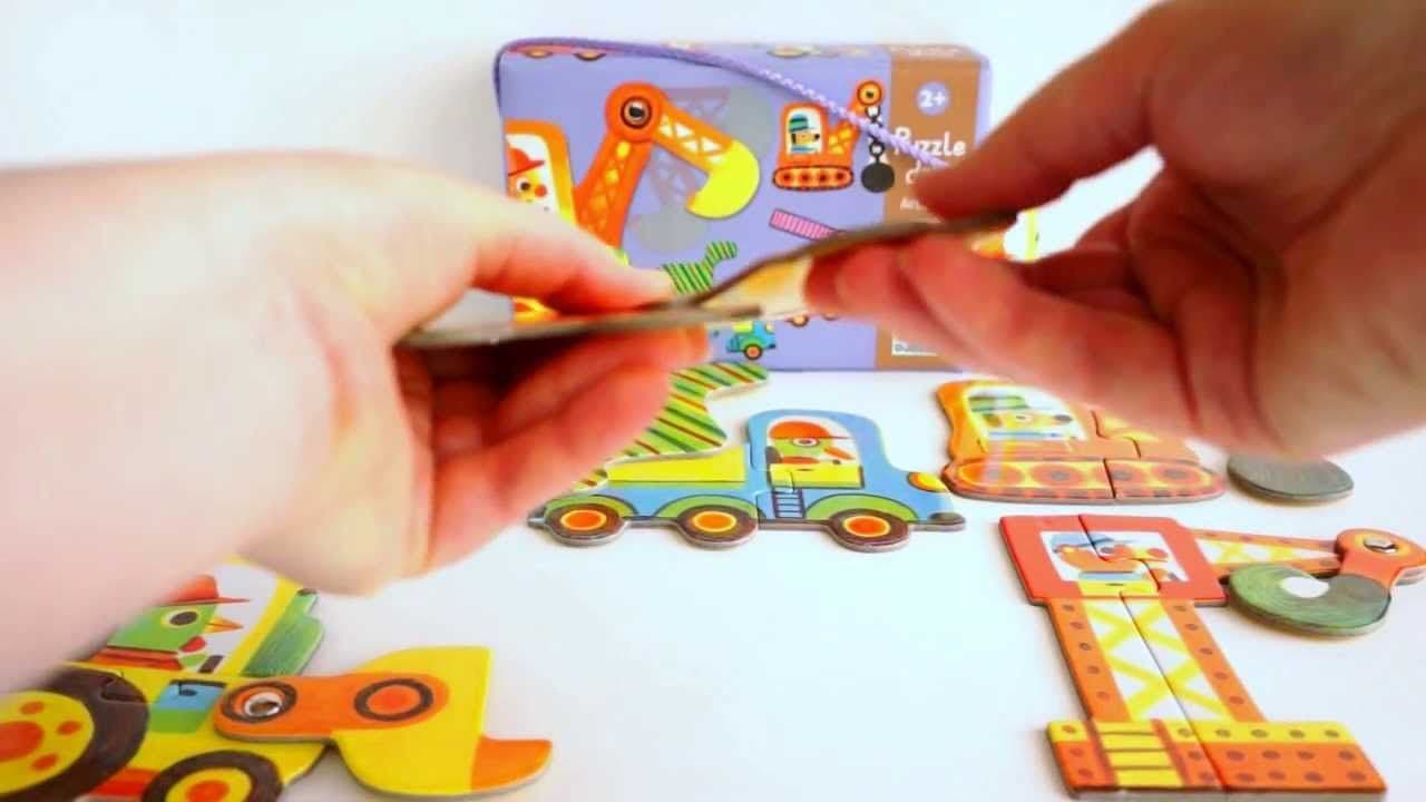 Набор дуо-пазлов Djeco «Машинки», 6 шт. 4