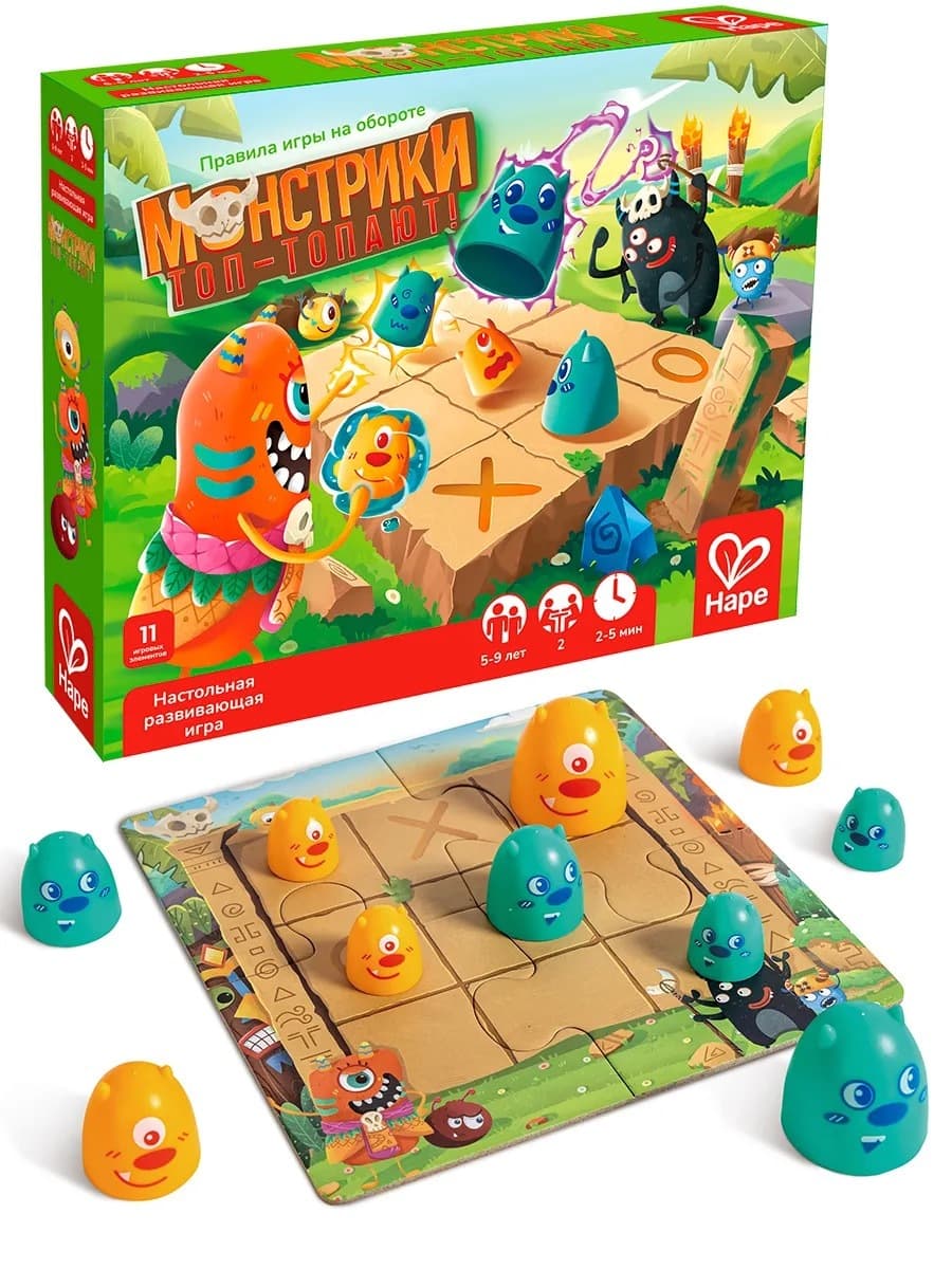 Настольная игра "Пора играть!" Монстрики топ-топают!
