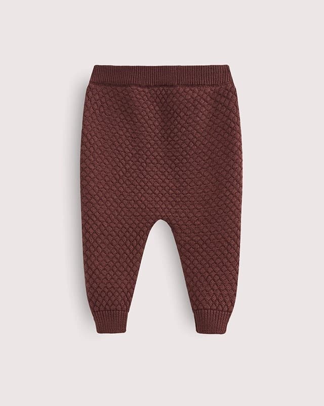 Штанишки вязаные Loomknits, Шоколад