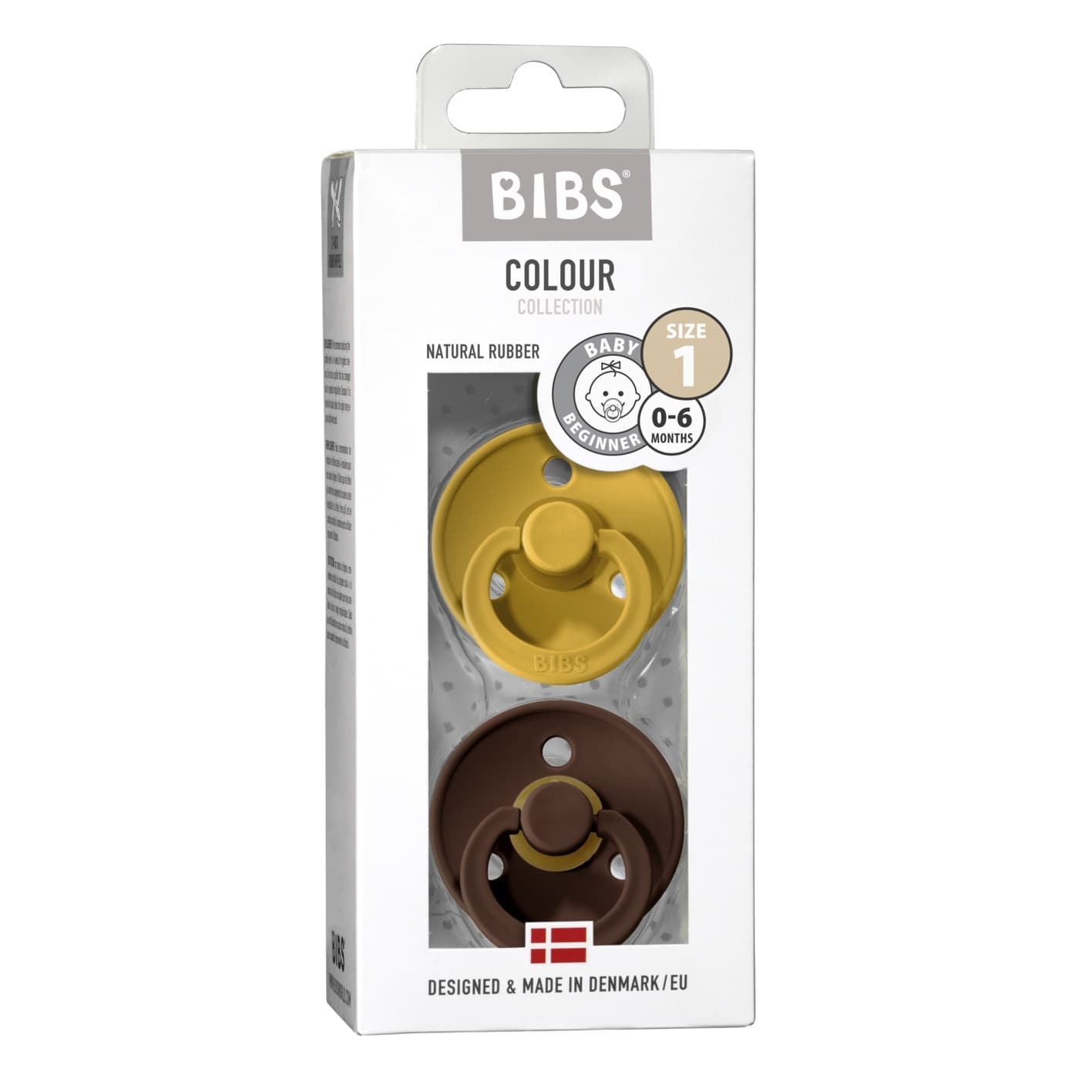 Набор BIBS Colour: Mustard/Mocha, 0-6 месяцев