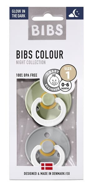 Набор BIBS Colour:  Sage Glow/Cloud Glow, 0-6 месяцев