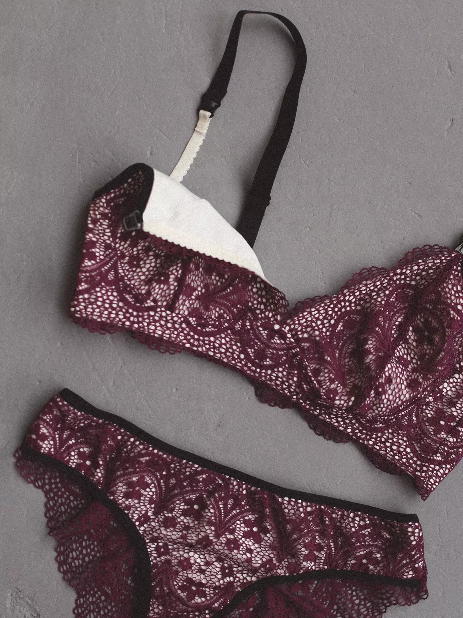 Burgundy Bra Лиф 4