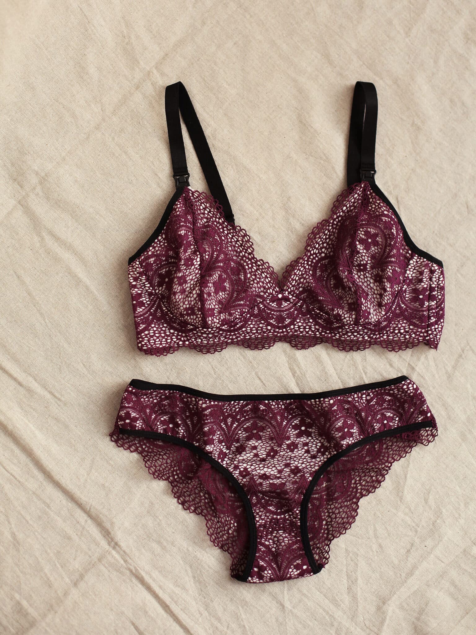 Burgundy Bra Лиф 6
