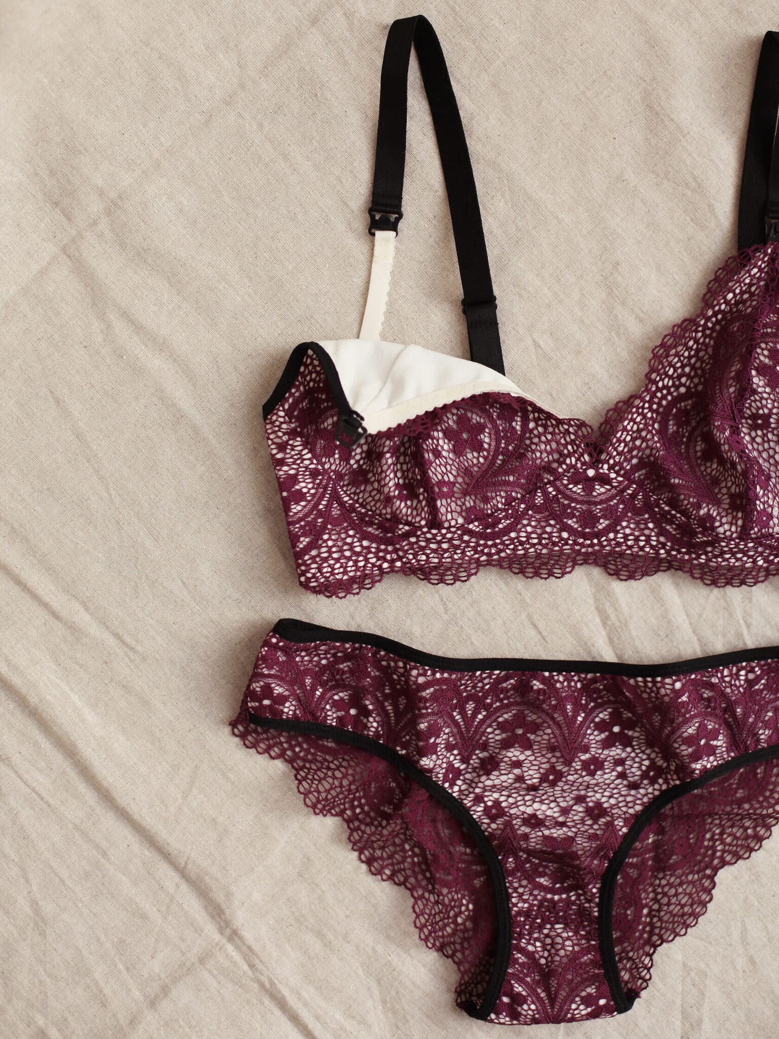Burgundy Bra Лиф 7