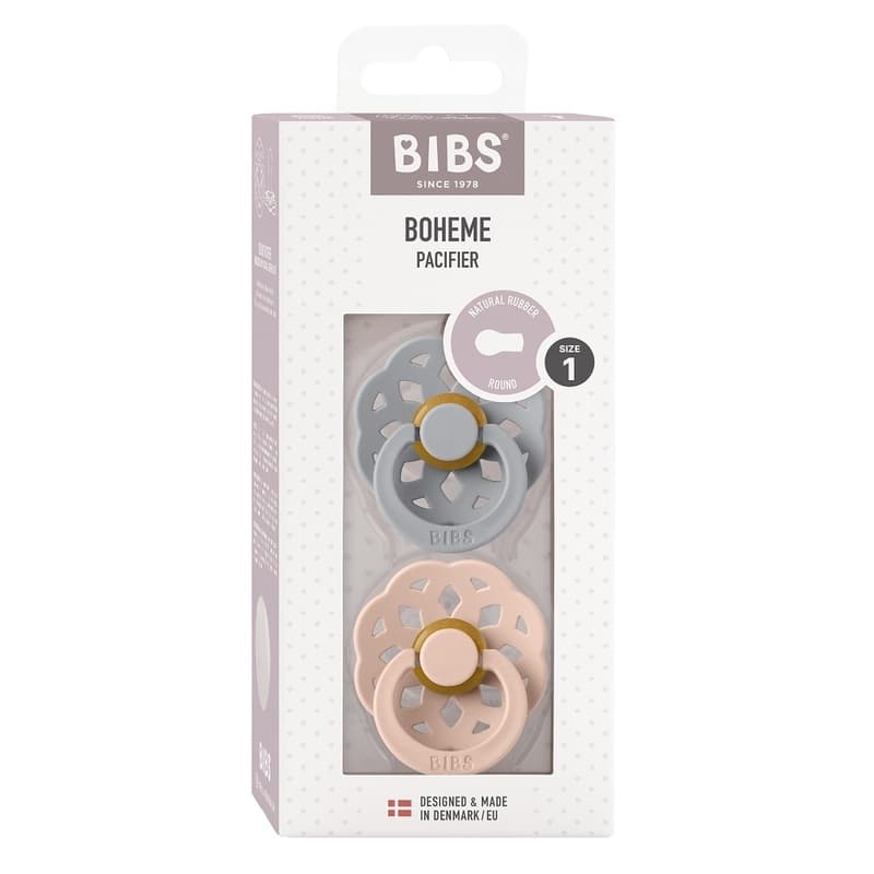 Набор BIBS Boheme: Cloud/Blush,  0-6 месяцев