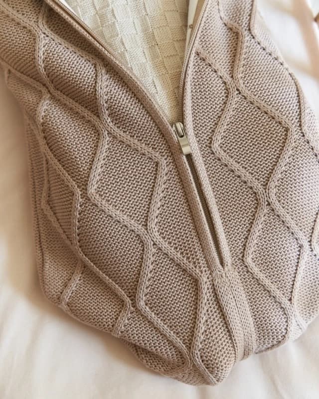 Кокон детский Oliver Loomknits Капучино 5