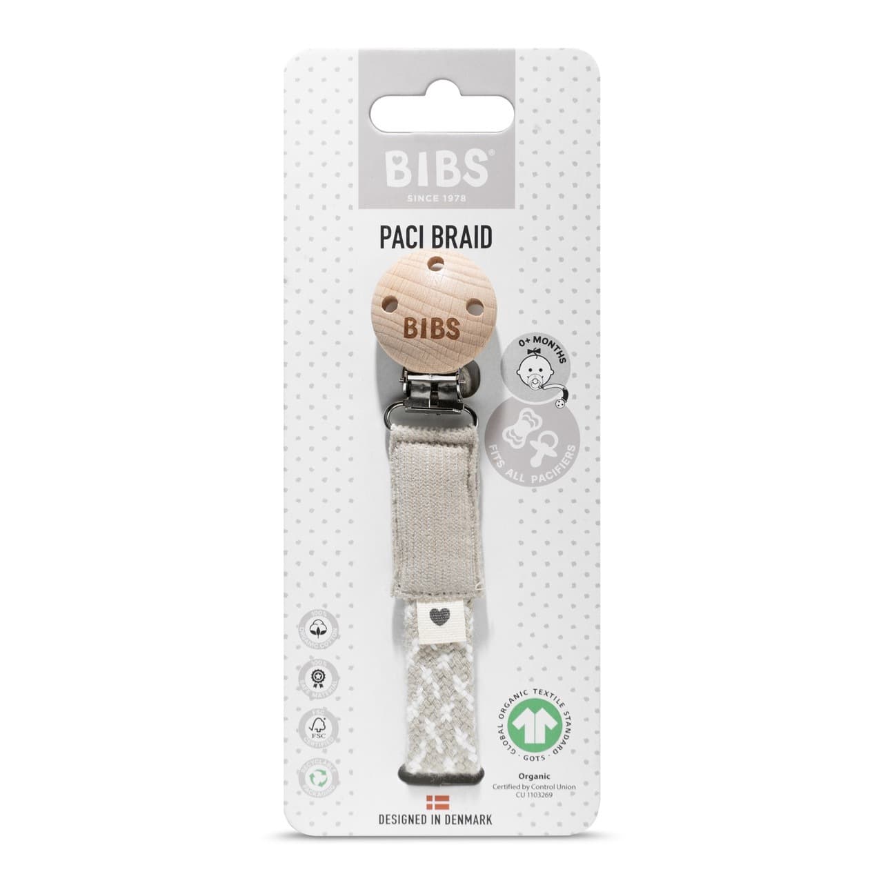 Держатель для пустышки BIBS - Sand/Ivory 4
