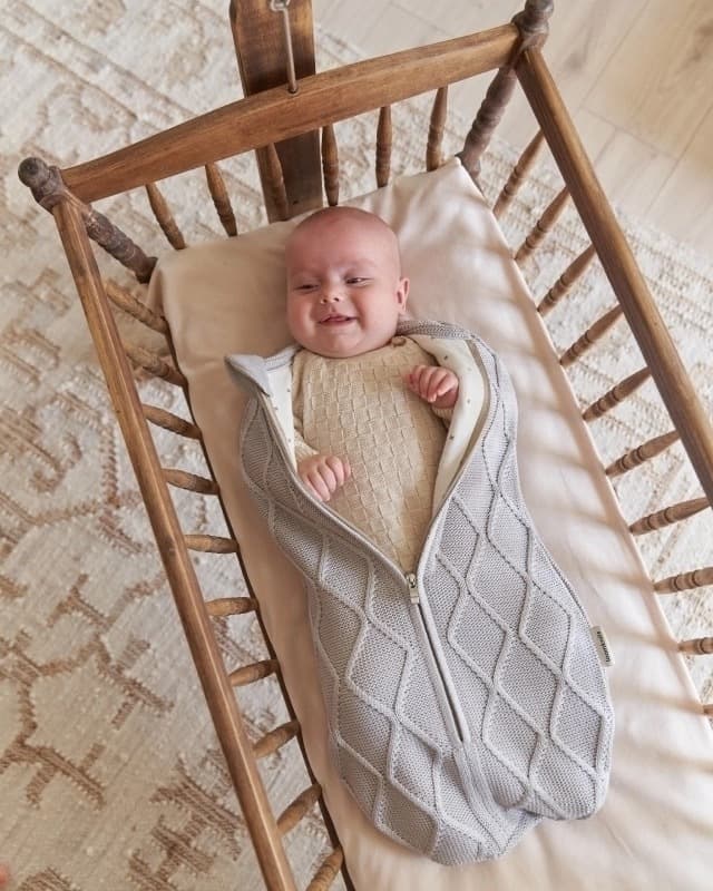 Кокон детский Oliver Loomknits Светло-серый 4