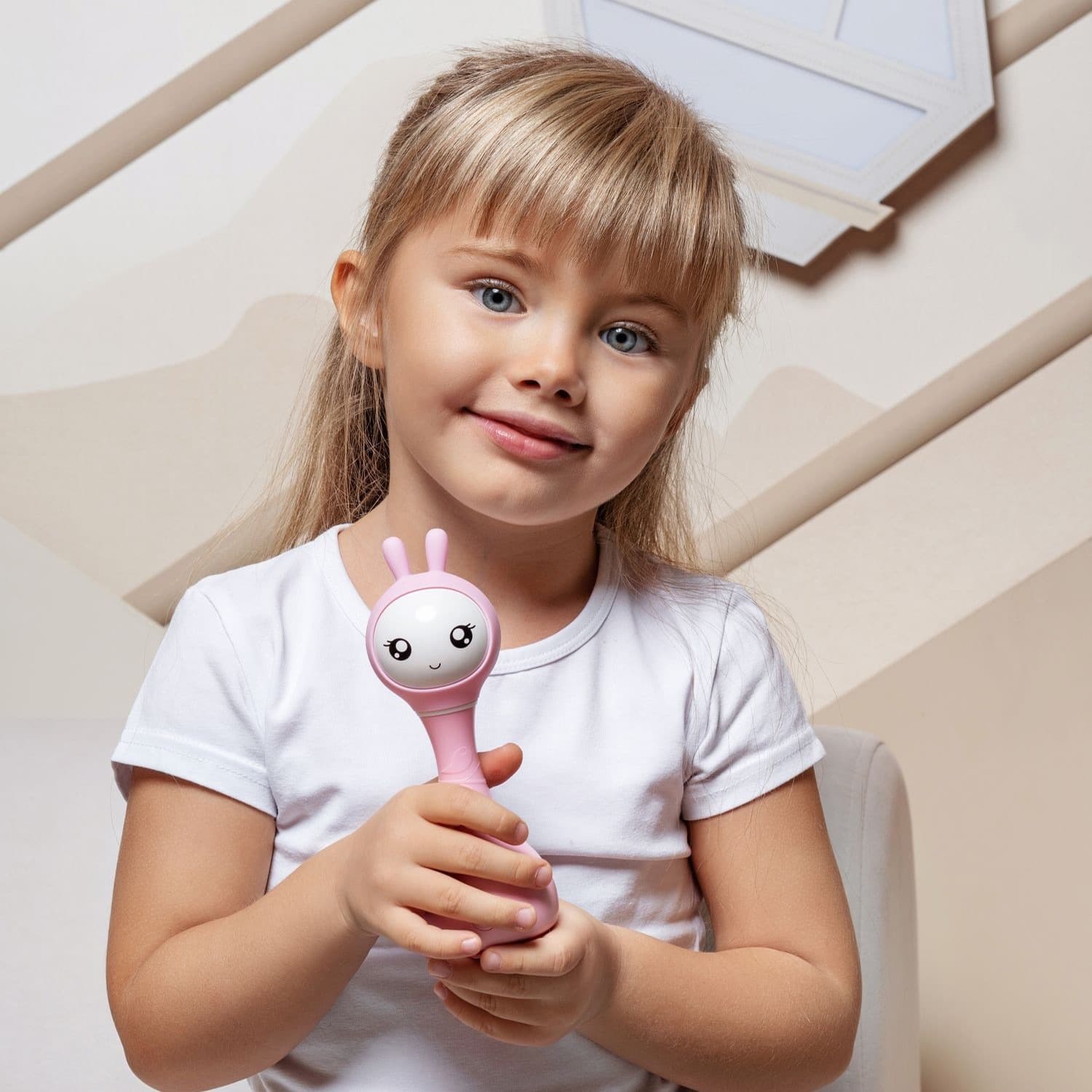 Музыкальная игрушка Умный зайка alilo, Розовый 12
