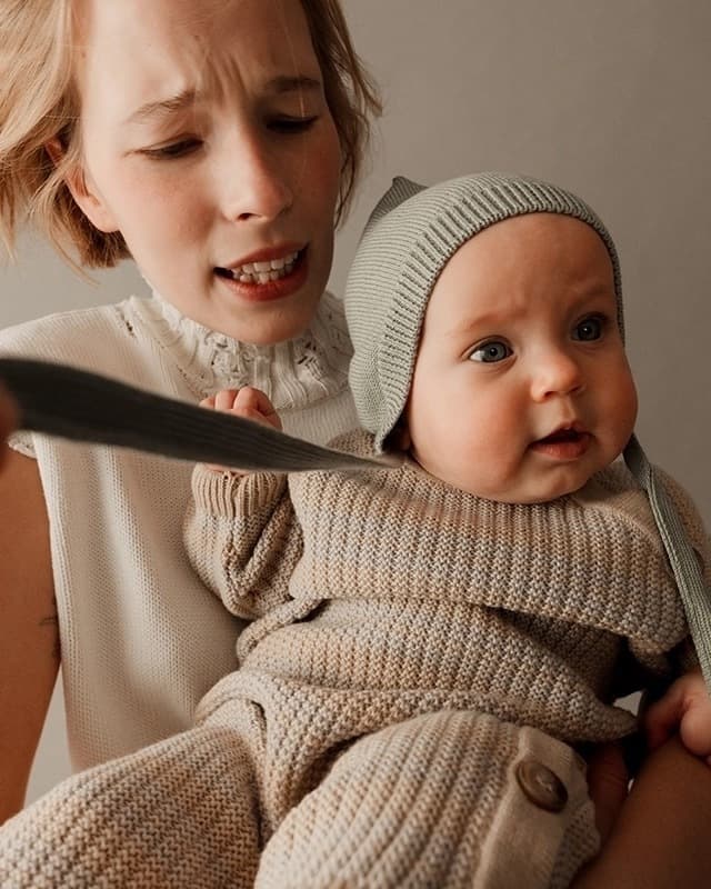 Чепчик детский Loomknits Серый