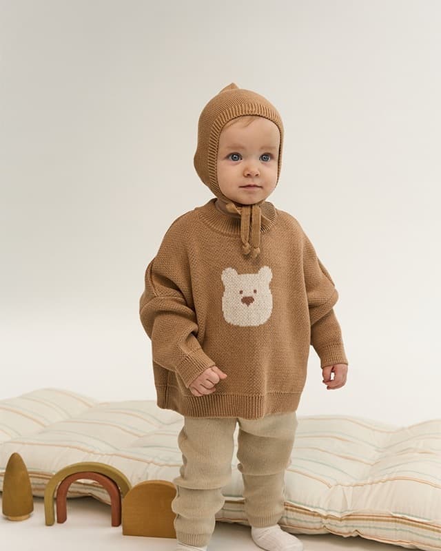 Свитер детский Loomknits Бежевый 4