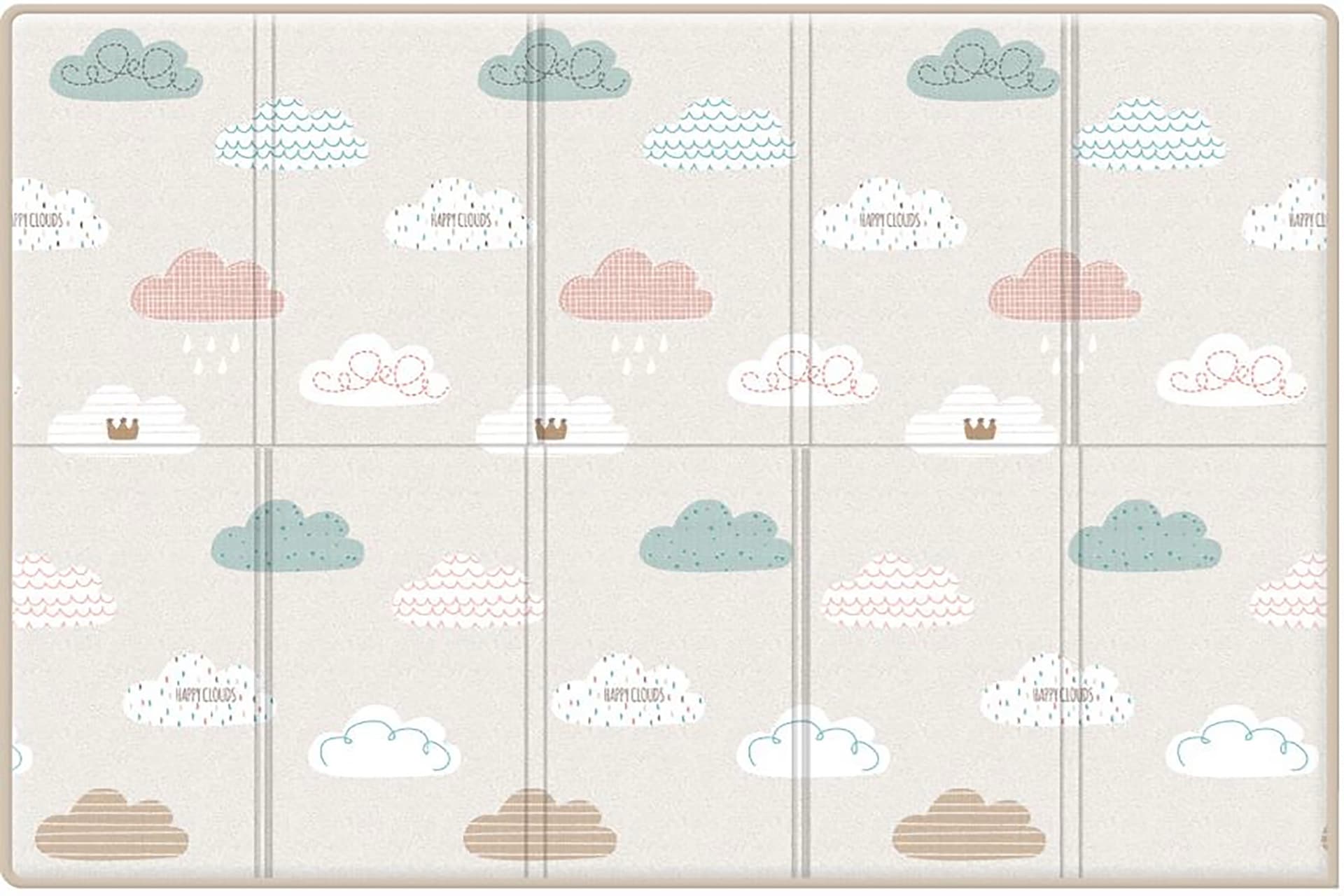 Складной коврик Sillky Portable 140x200x1 см, Облачка 12