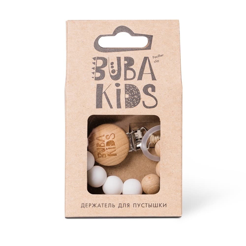 Держатель силиконовый BUBA KIDS, Simple, Белый