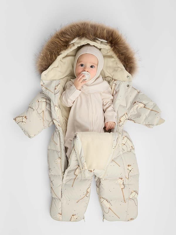 Термокомбинезон детский Happy baby, Молочный 8