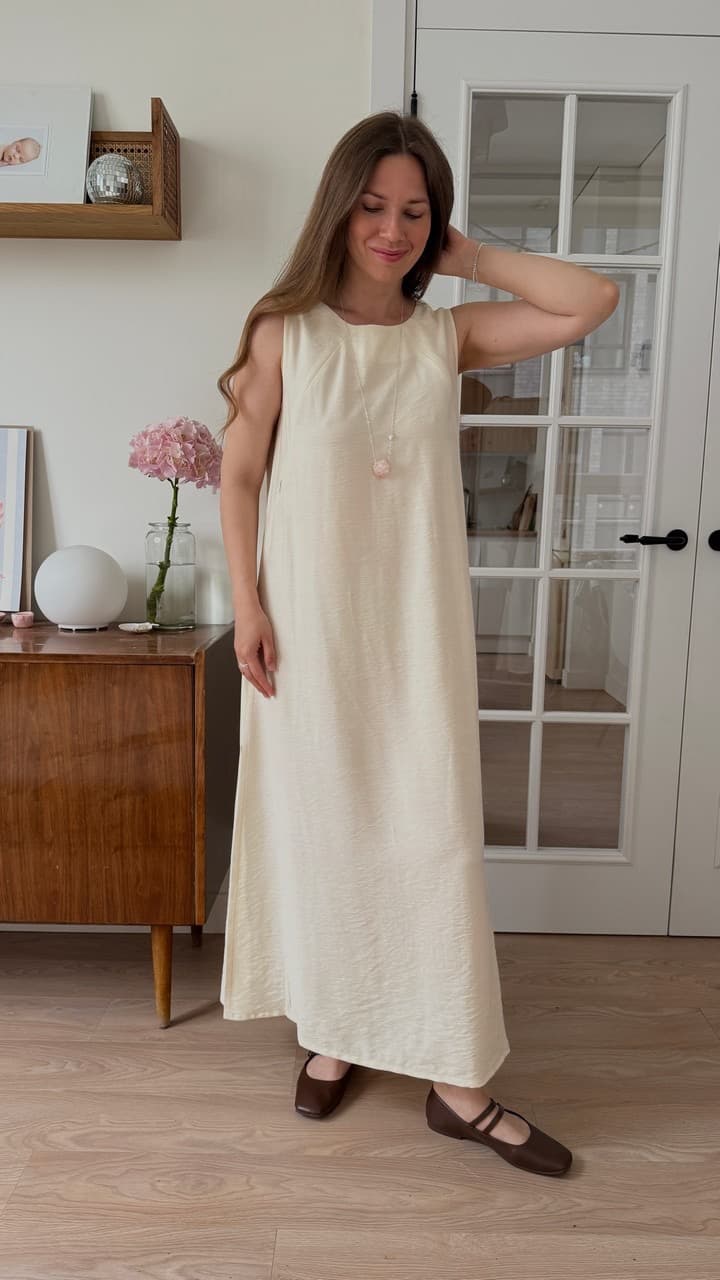 Платье Sun для беременных и кормящих, Сливочный 4