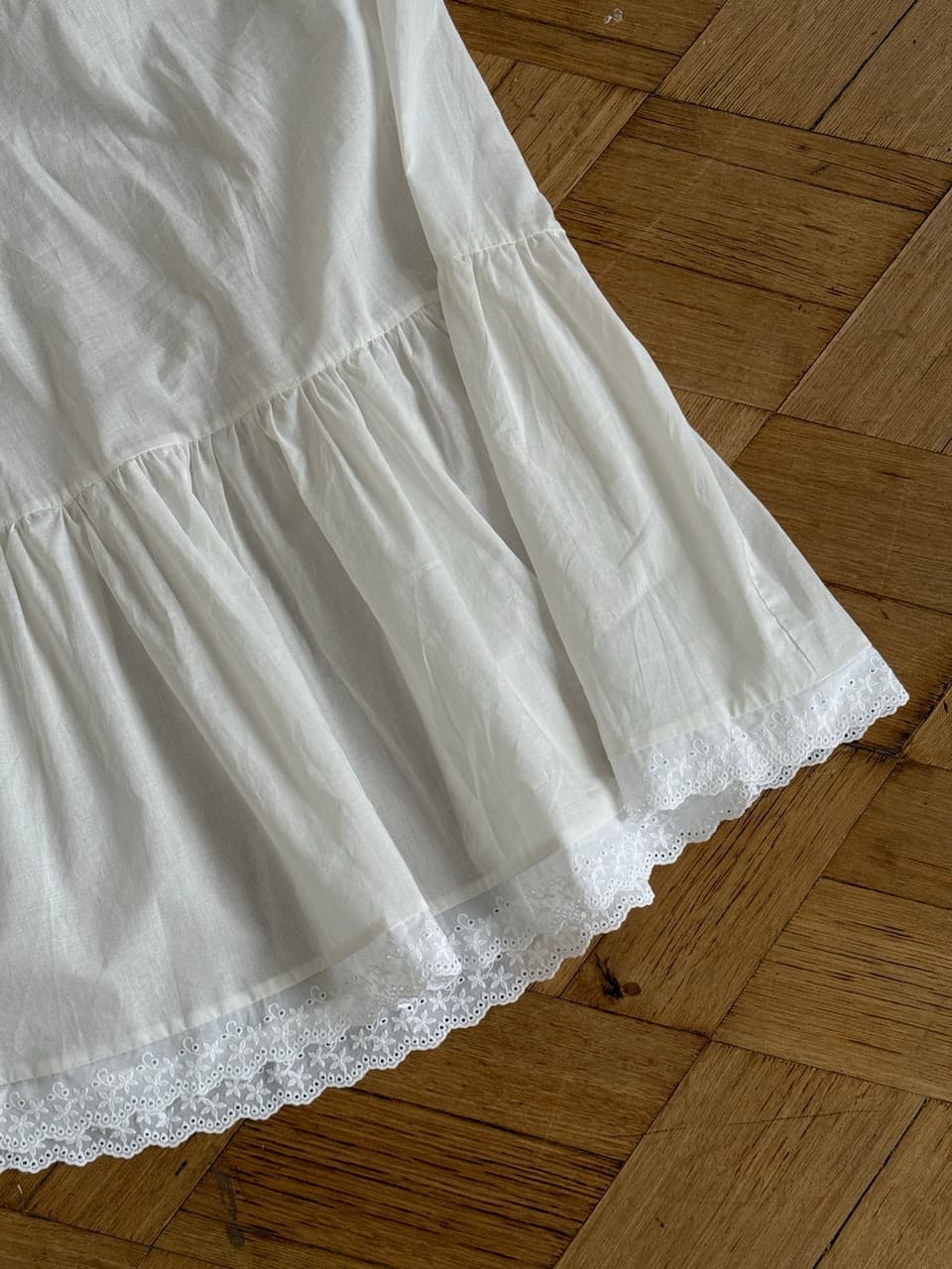 Подъюбник c рюшей, Айвори 7