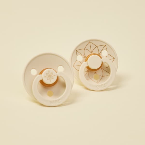 Набор пустышек BIBS Studio Colour - Noor - Ivory/Gold, 0-6 месяцев 4