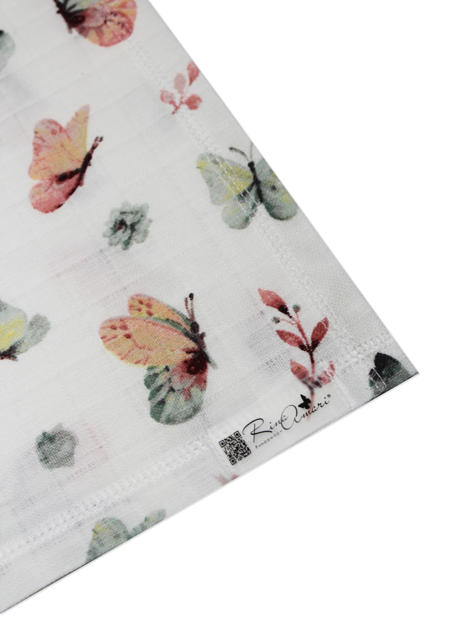 Муслиновая пеленка 75*120 Бабочки 8