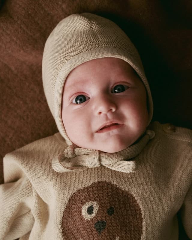 Чепчик детский Loomknits Бежевый