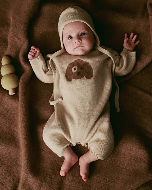 Чепчик детский Loomknits Бежевый 4