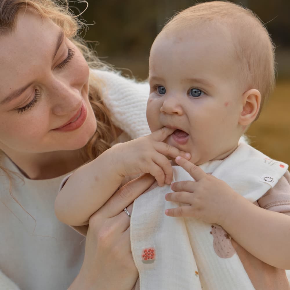 Платочки муслиновые BUBA KIDS, 3 шт., Мишкины лакомства/Миндаль/Кофе 7
