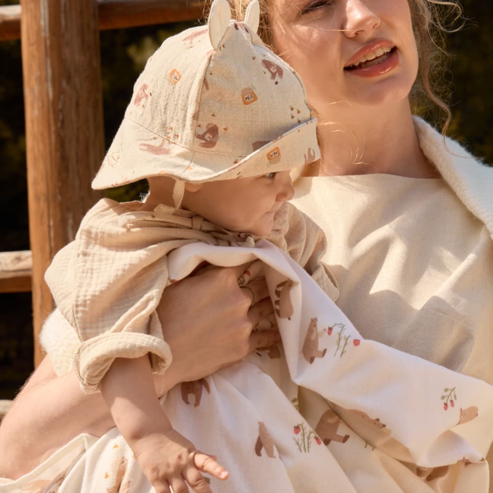 Пелёнка фланелевая BUBA KIDS, Мишкины лакомства, 95х115 9