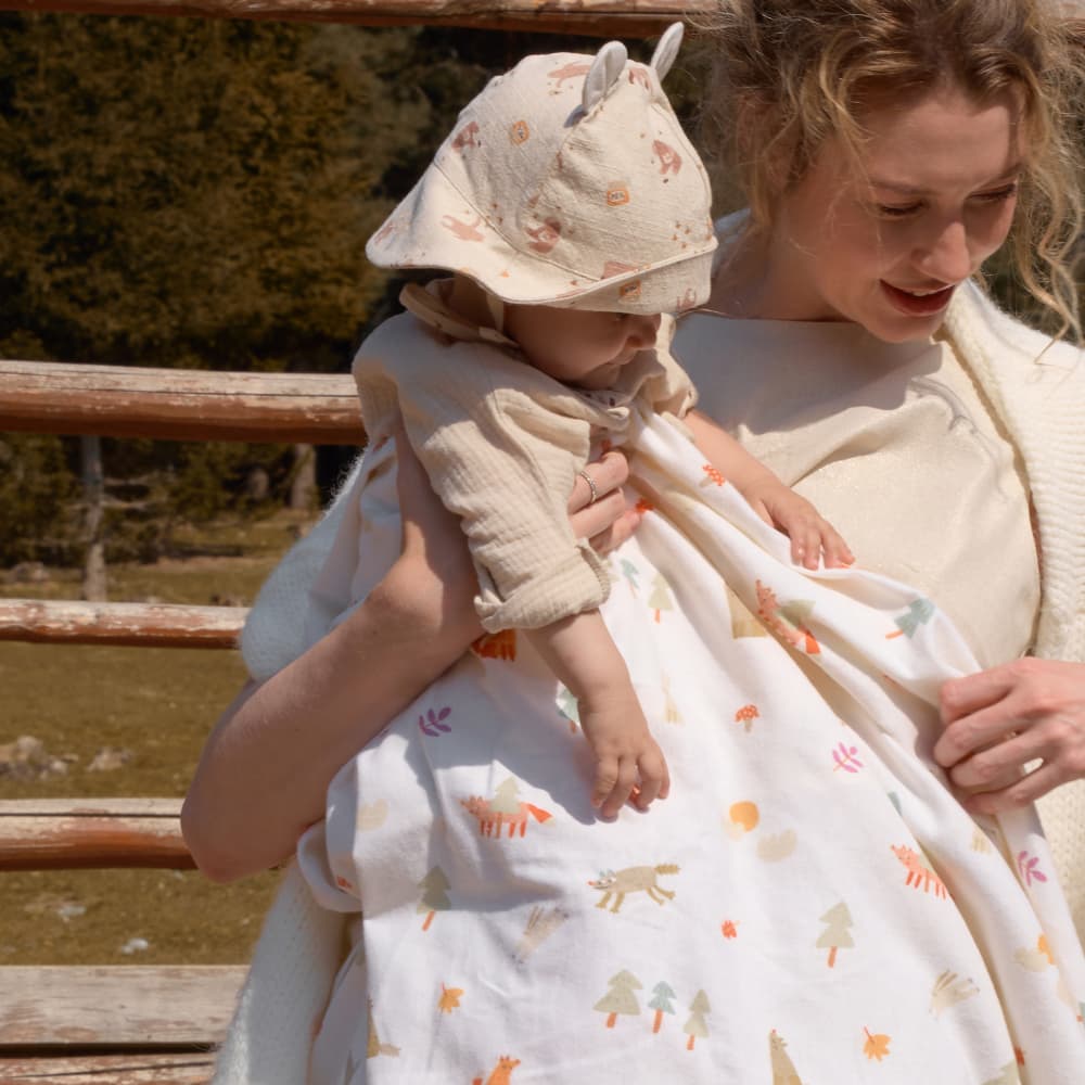 Пелёнка фланелевая BUBA KIDS, Однажды в лесу, 95х115 5