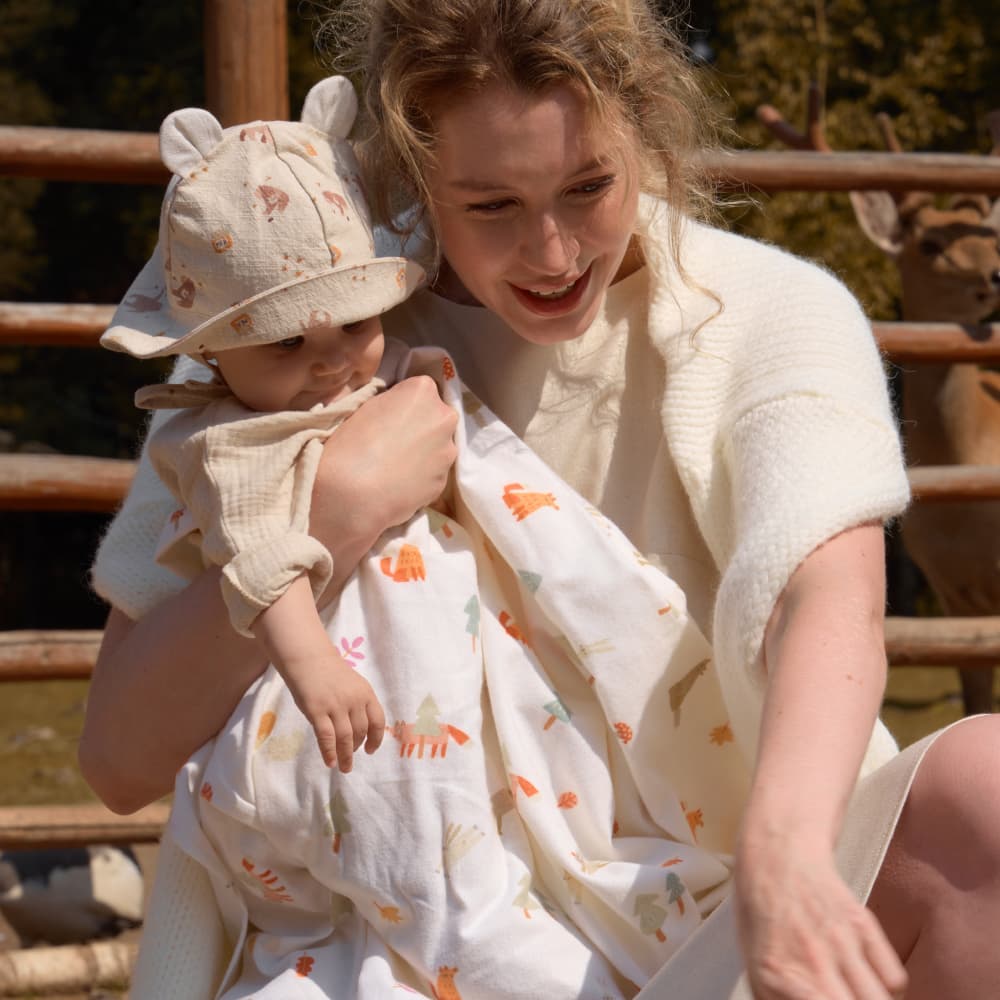 Пелёнка фланелевая BUBA KIDS, Однажды в лесу, 95х115 6