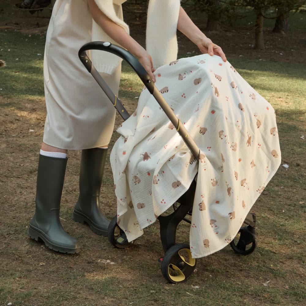 Пелёнки муслиновые BUBA KIDS, 2 шт., Мишкины лакомства/Миндаль, 75х115 6