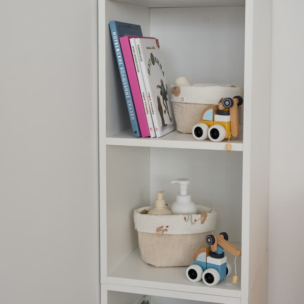 Корзины для хранения BUBA KIDS, 3 шт., Мишкины лакомства/Натуральный 5
