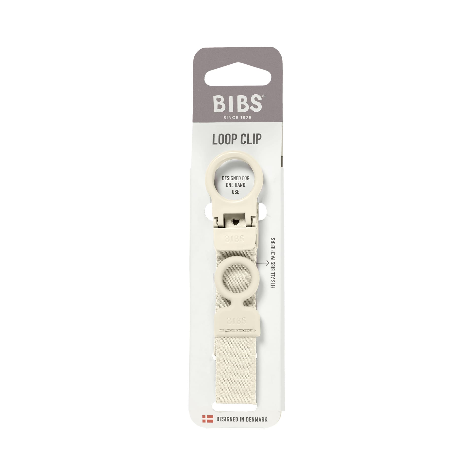 Держатель для пустышки BIBS Clip Loop - Ivory 5