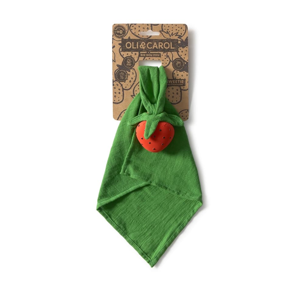 Sweetie the Strawberry Big Doudou, игрушка-прорезыватель с комфортером