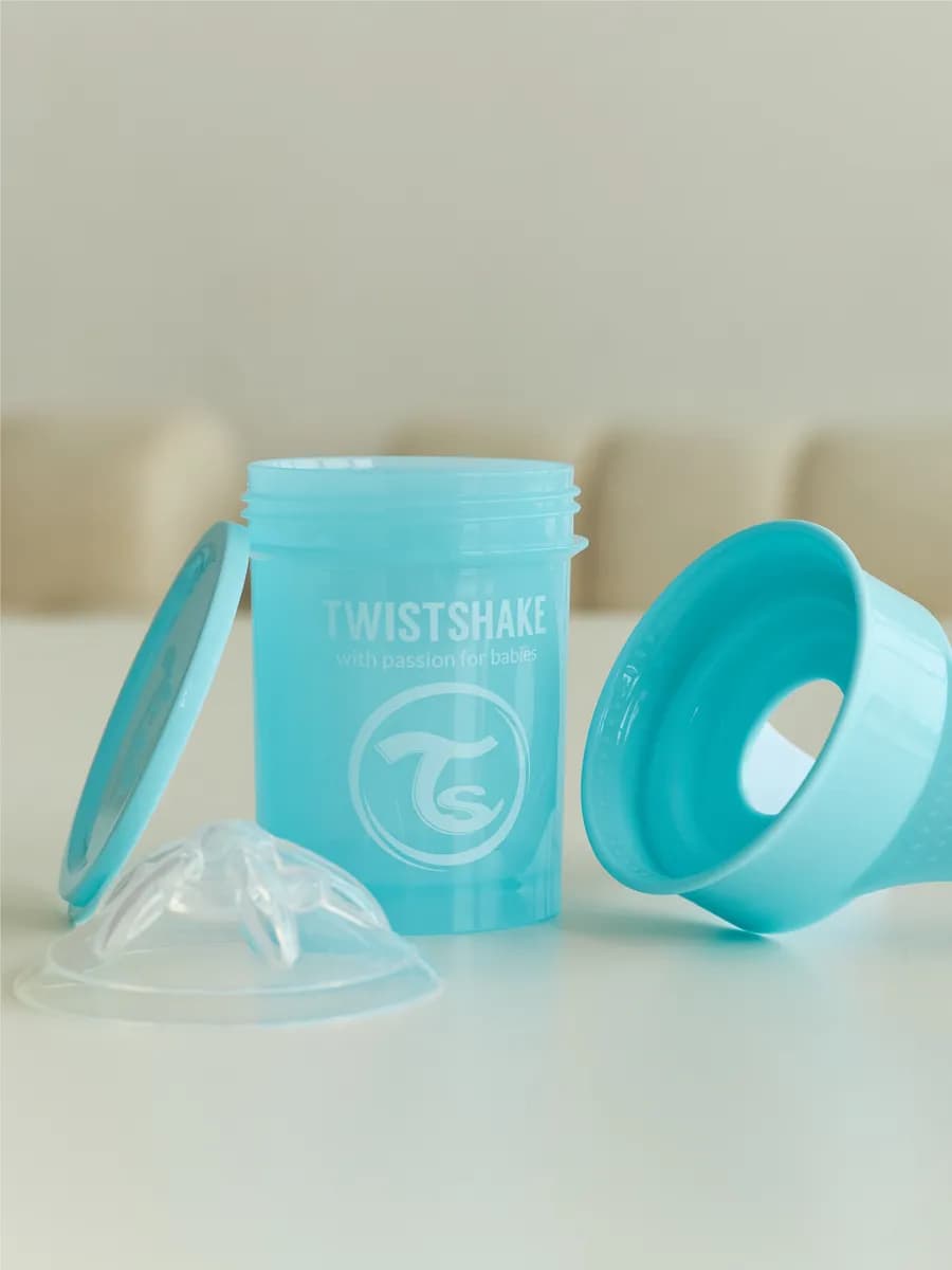 Поильник Twistshake 360 cup 230 мл. Пастельный голубой 6+