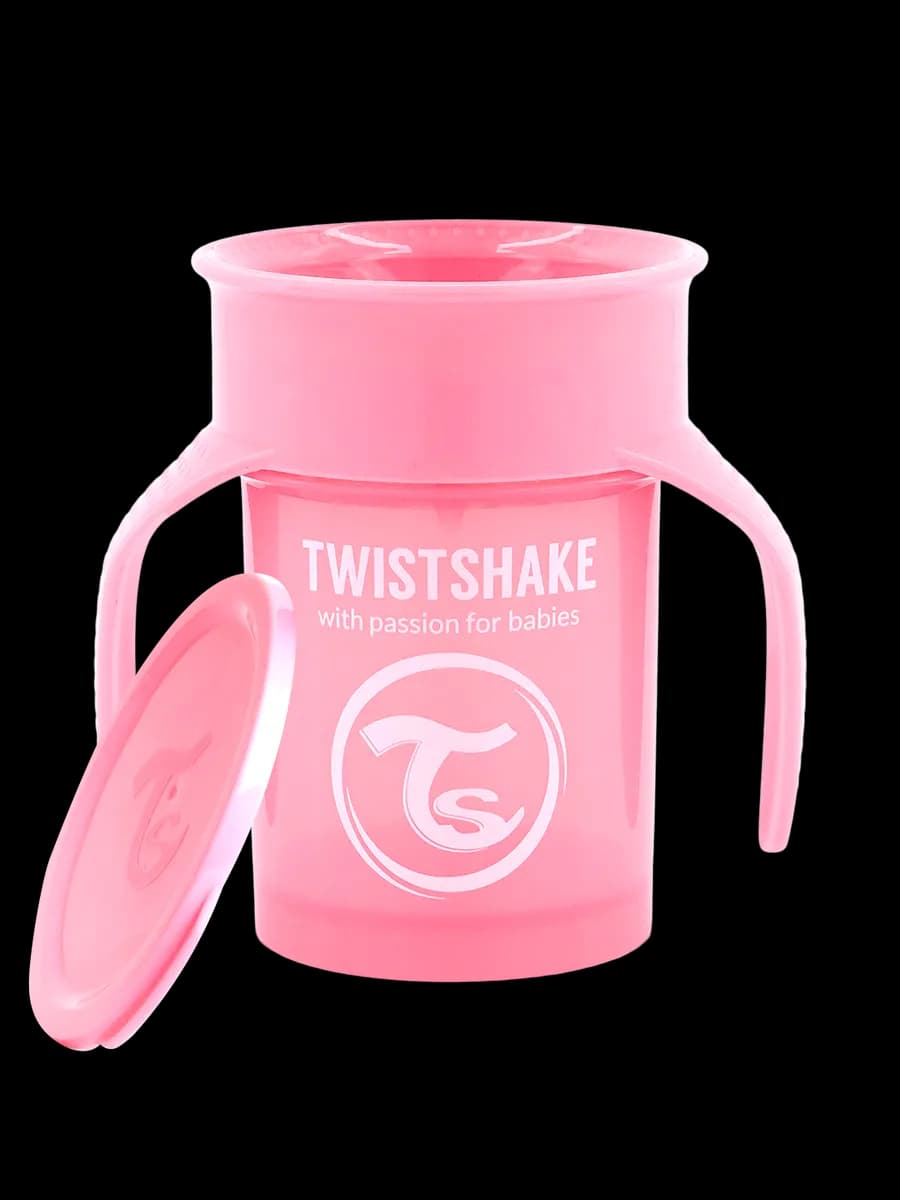 Поильник Twistshake 360 cup 230 мл. Пастельный розовый 6+