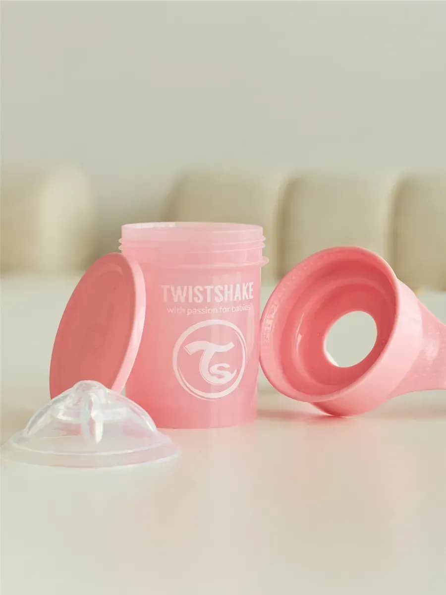 Поильник Twistshake 360 cup 230 мл. Пастельный розовый 6+