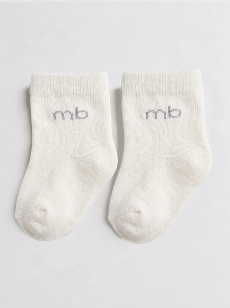 Носки детские Mimibaby утеплённые, Молочный