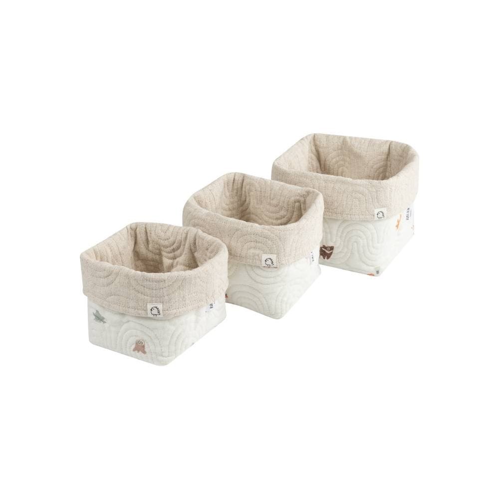 Корзины для хранения BUBA KIDS, 3 шт., Заповедный лес/натуральный 6