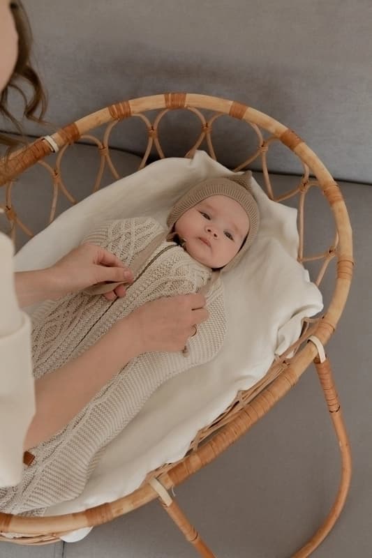 Чепчик детский Loomknits Капучино