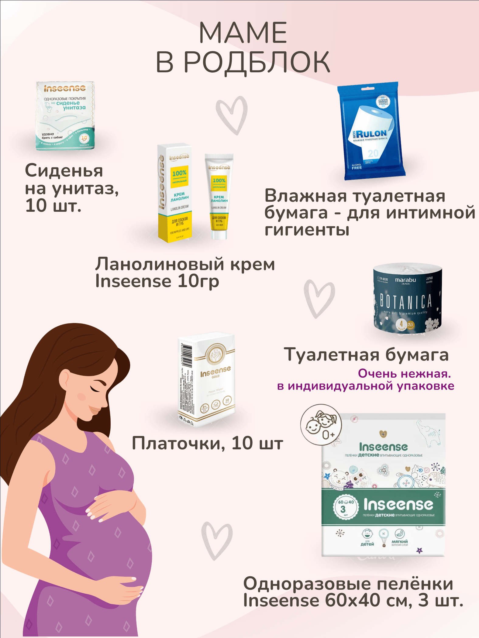 Готовая сумка в роддом — 23 предмета
