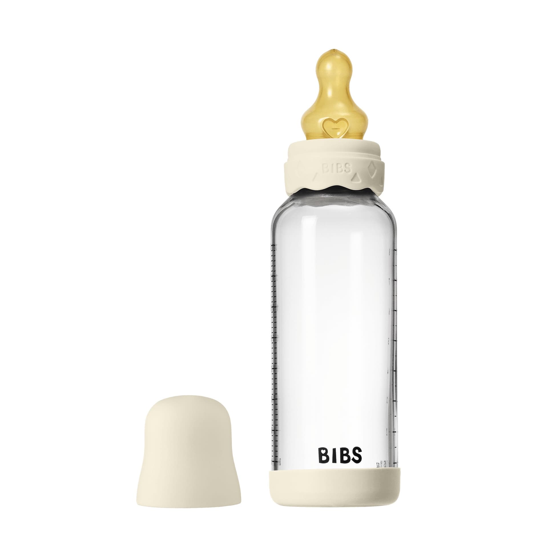 Стеклянная бутылочка BIBS Boheme - Ivory, 240 мл