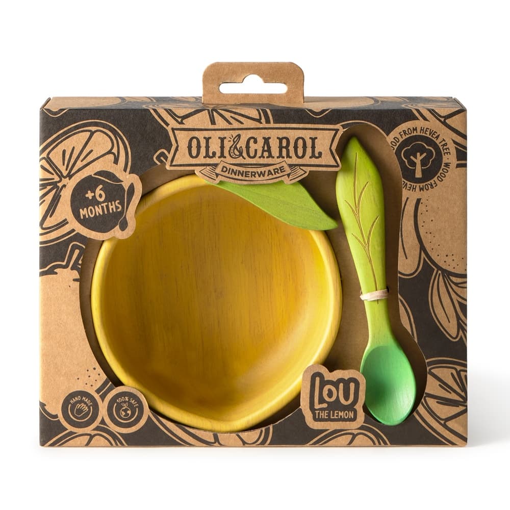 Lou the Lemon, тарелка и ложка «Лимон»