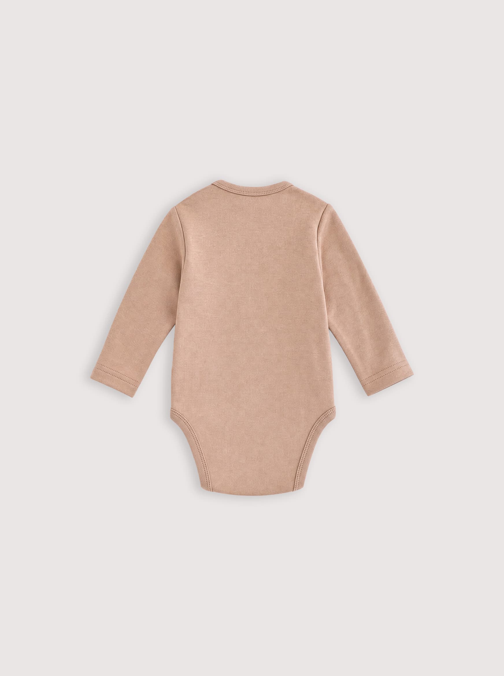 Боди детское Loomknits, Кофейный