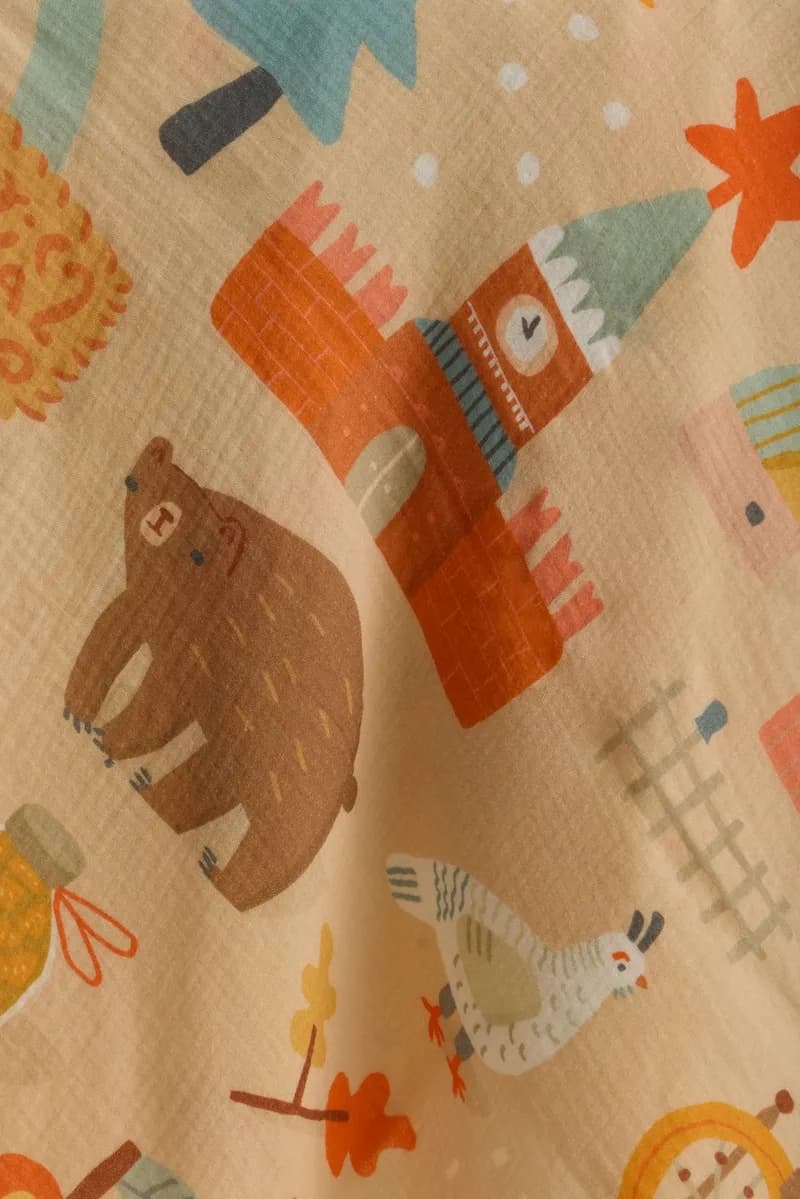 Пелёнка муслиновая BUBA KIDS, Центральный регион, 115х115