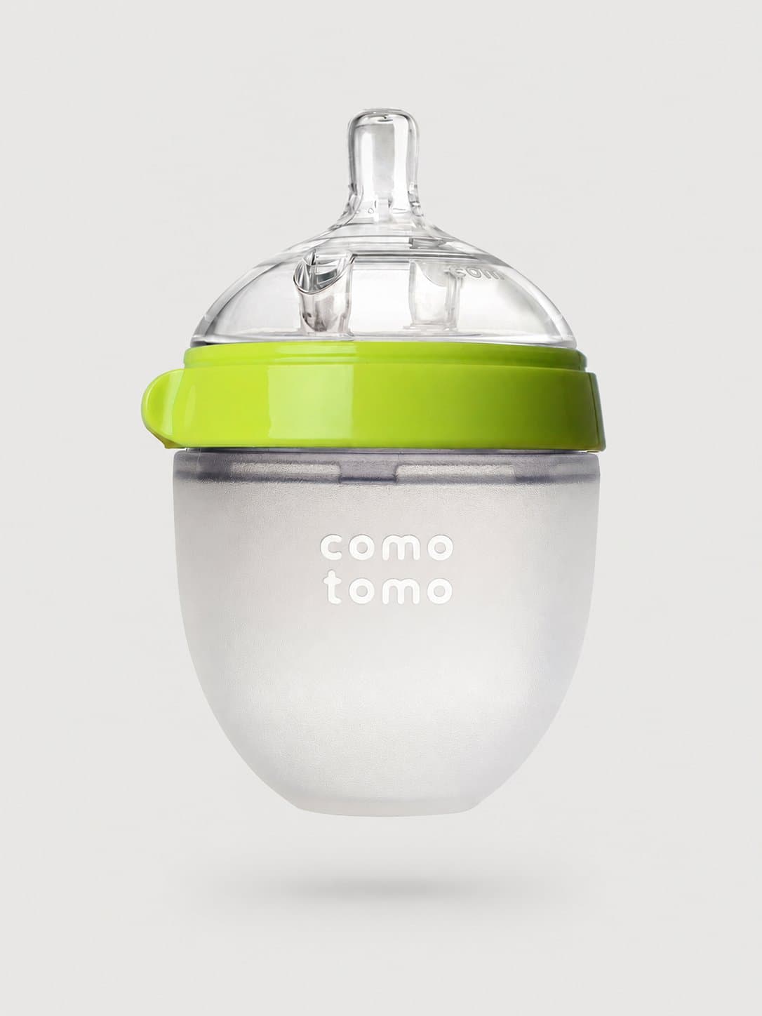 Бутылочка для кормления Comotomo, цвет Зеленый, каталожное фото на светло-сером фоне