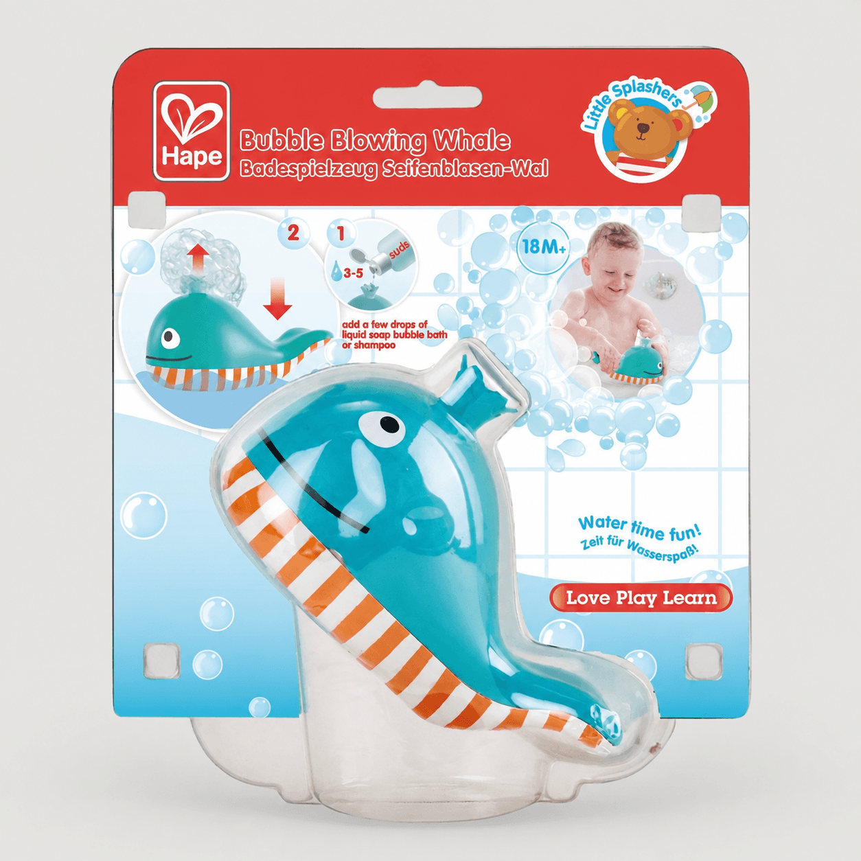 Игрушка для купания Кит пускающий пузырьки