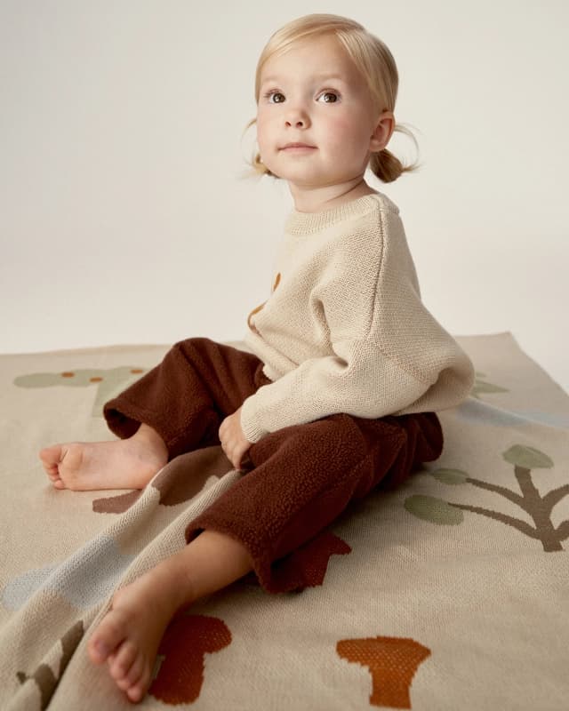 Плед детский Loomknits Лес Мультиколор
