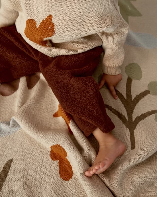 Плед детский Loomknits Лес Мультиколор