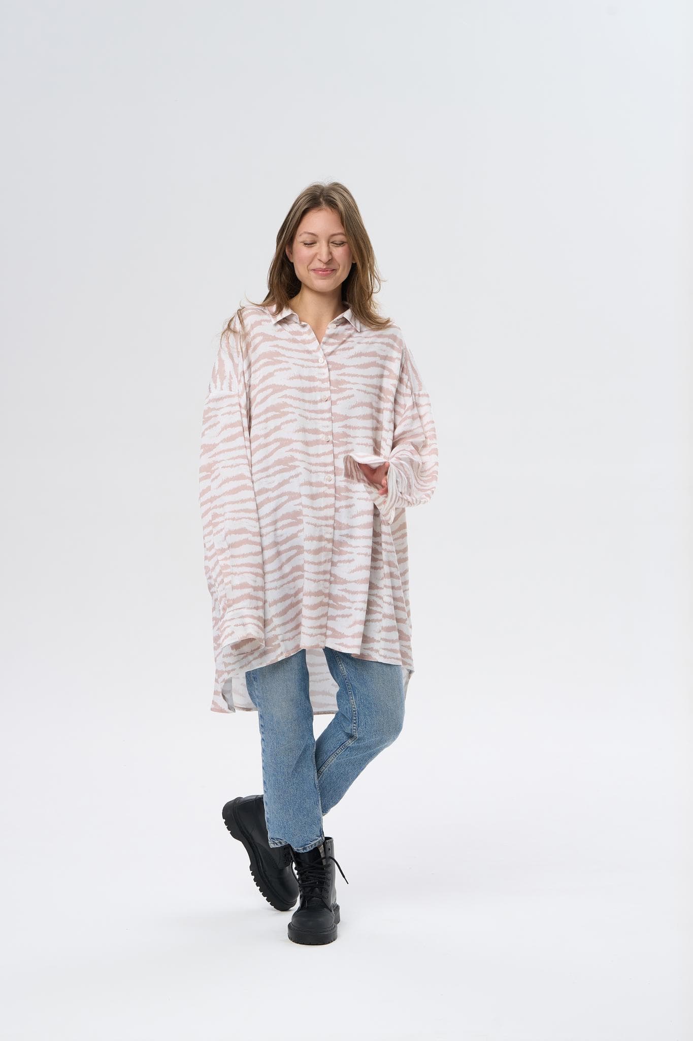 Рубашка oversize, Белый